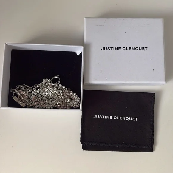 ネックレス・ペンダント Justine Clenquet BONNIE CHOCKER (BONNIECHOKER PALLADIUM) Justine Clenquet Bonnie Crystal Chain Choker Necklace in